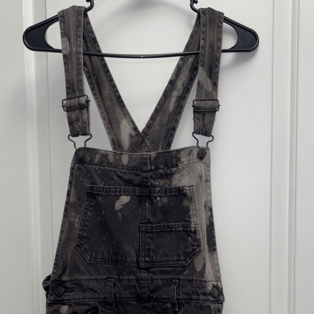 Free People Ziggy overalls in charcoal black wash Size XS We the Free denim - Picture 4 of 16